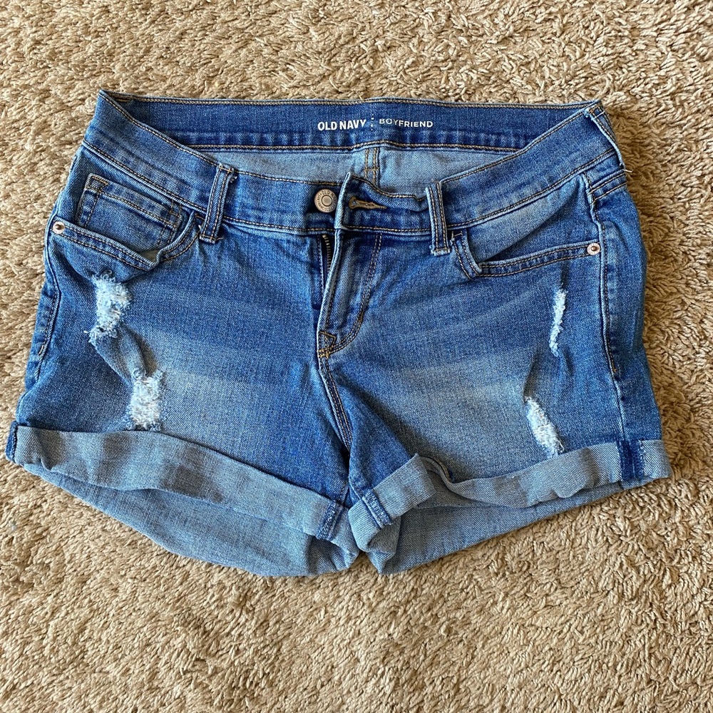 Two Pairs of Old Navy Jean Shorts - Boyfriend Style